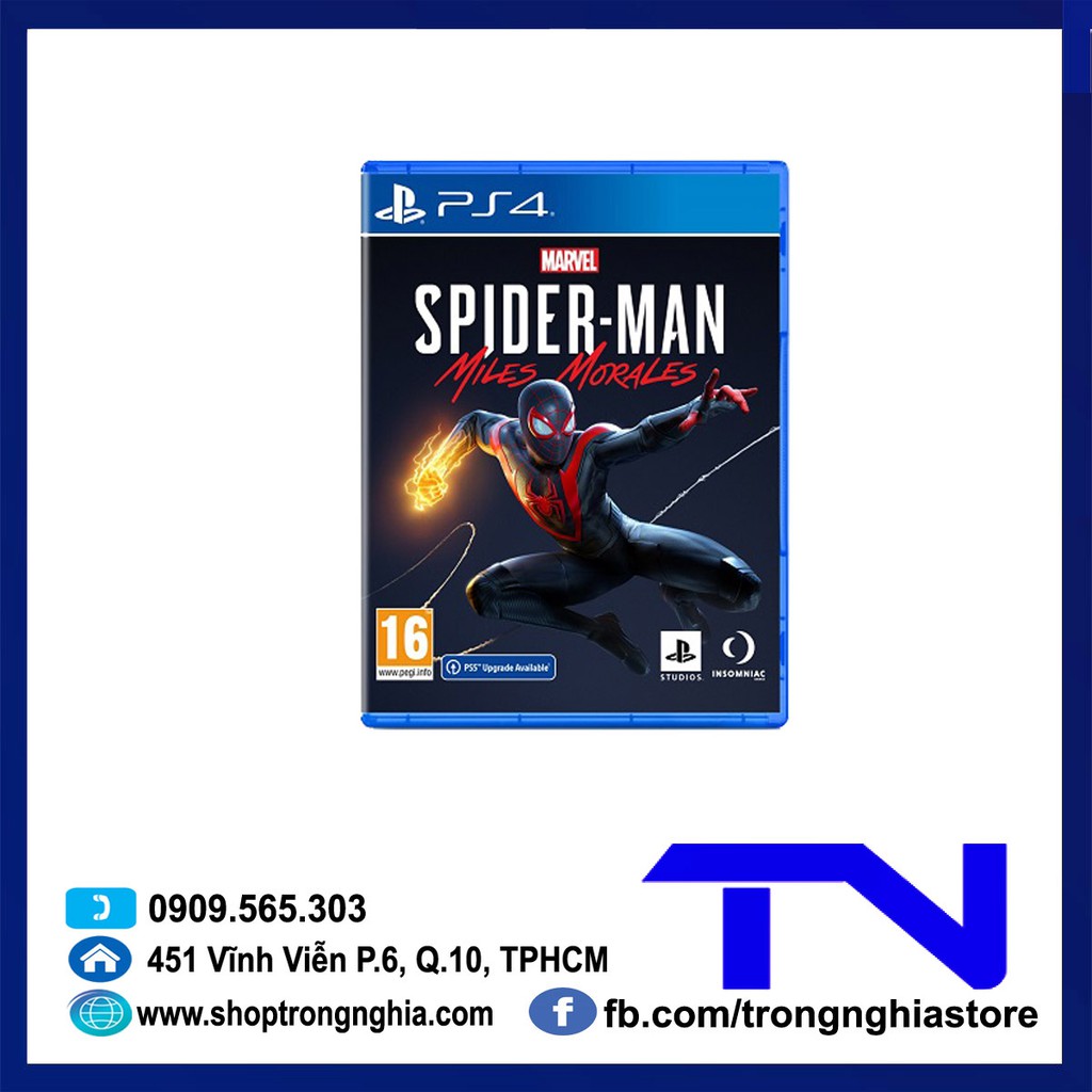 แผ่นเกม Ps4 - SpiderMan Marvels SpiderMan: Miles Morales