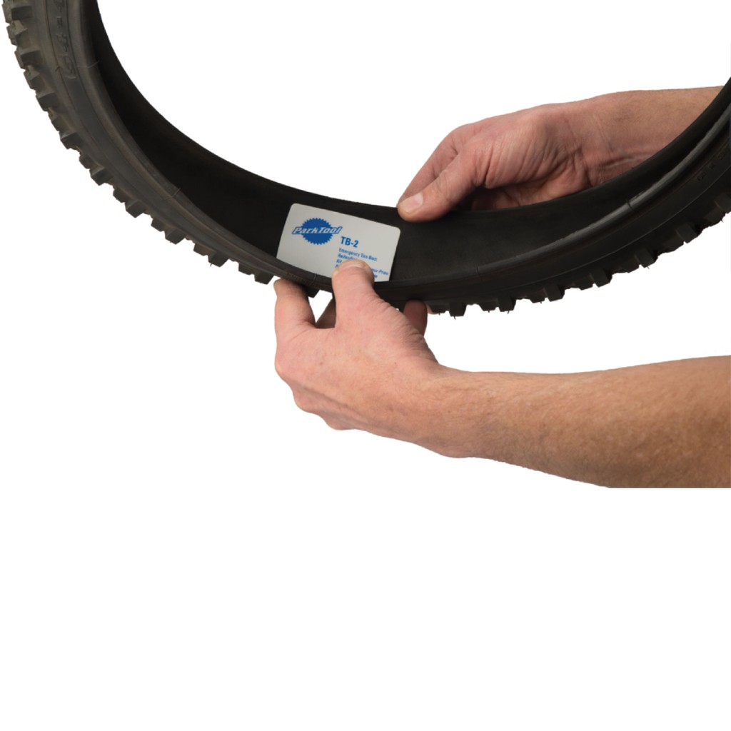 PARK TOOL TB-2 EMERGENCY TIRE BOOTS ชุดปะยางฉุกเฉินจักรยาน (ยางนอก) จำนวน 3 แผ่น ขนาด 76 MM X 45 MM - รูปที่ 2