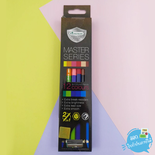 สีไม้สองหัว 12 สี Master Art รุ่น Master Series