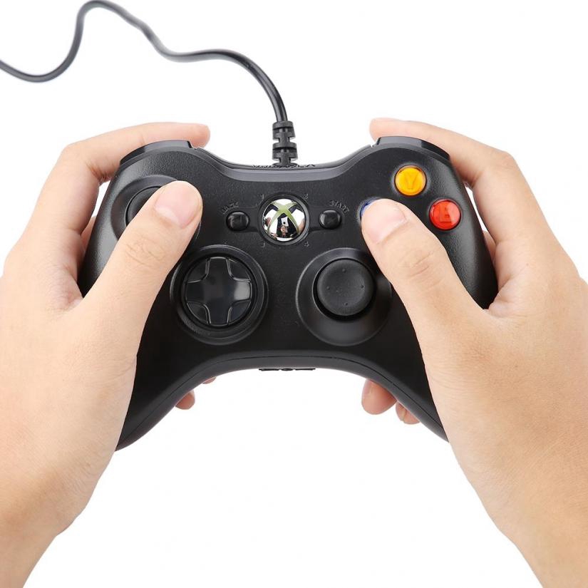 ตัวควบคุม Gamepad：USB Wired Shock Game Controller Gamead Joystick 360 ...