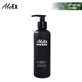 AloEx Hair Regrowth Black Shampoo 200 ml แชมพูลดผมร่วงสูตรข้าวเหนียวดำ  [🌿แพคเกจใหม่!🌿]