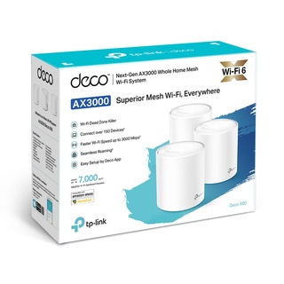 TP-LINK DECO_X60-PACK3 AX3000 Whole Home Mesh Wi-Fi 6 Unit