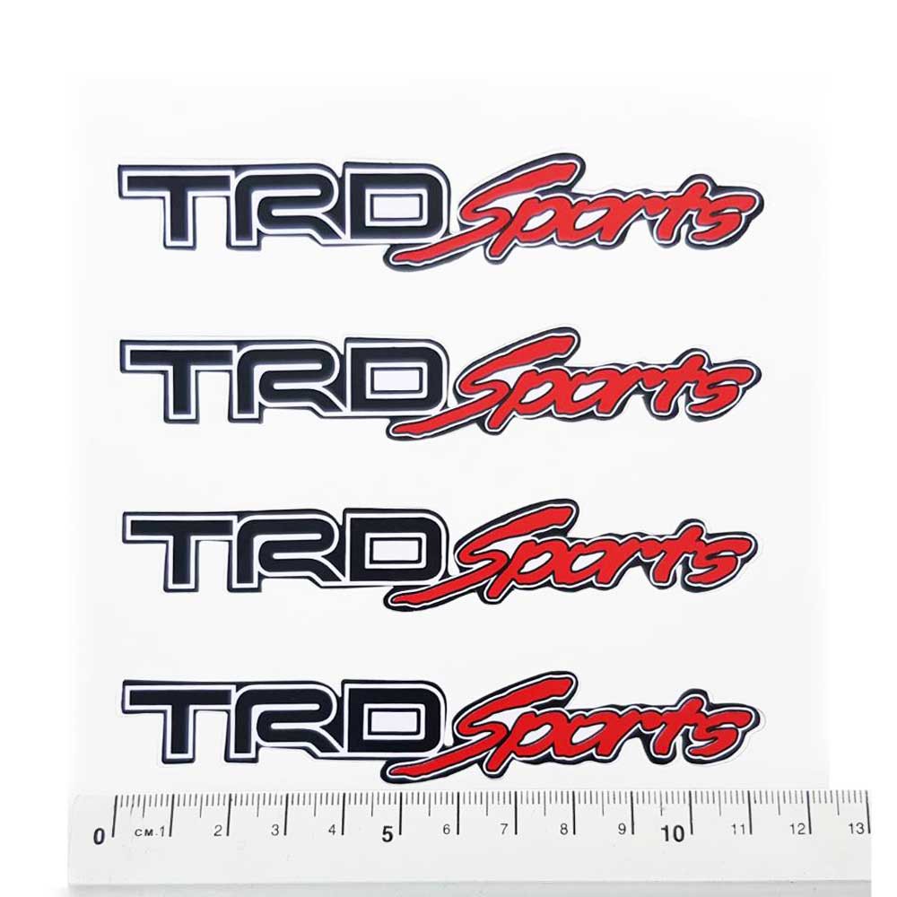 สติกเกอร์ติดก้านแม็ก TRD 1 ชุด ติดได้ 4 ล้อ