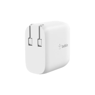 BELKIN หัวชาร์จ Dual Wall Charger 2 พอร์ต 40 วัตต์ สีขาว l iStudio By Copperwired