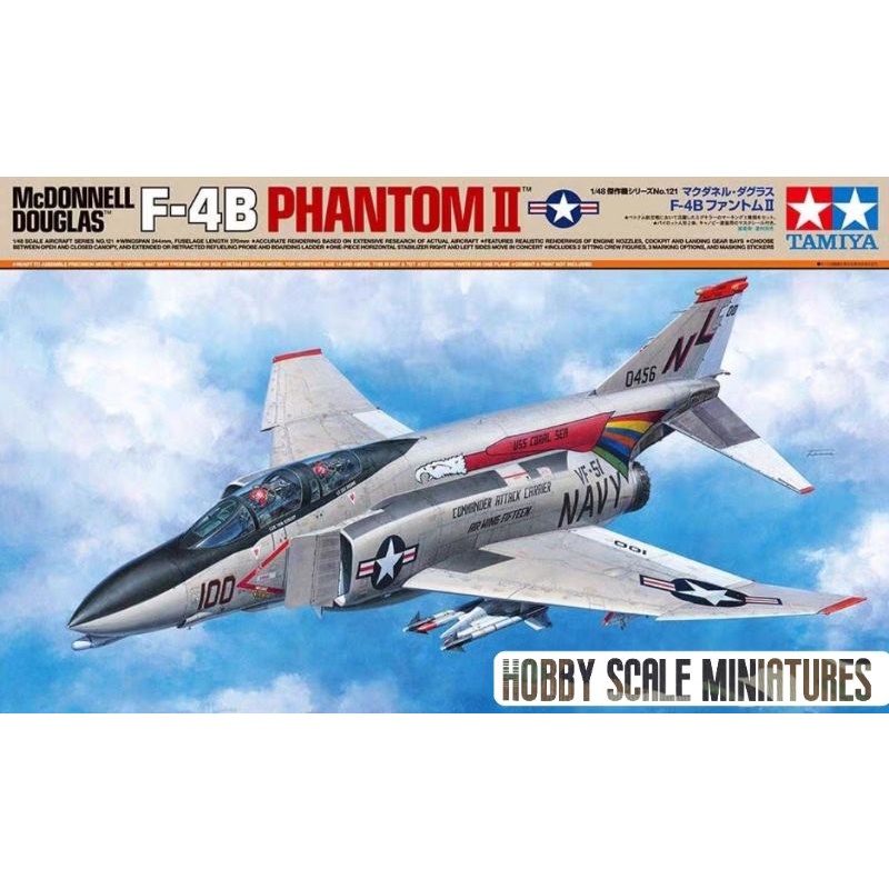 Tamiya 61121 เปิดตัวใหม่ F-4B Phantom II 1/48
