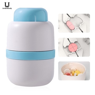 Jordan&judy ขวดตัดยา สองช่อง แบบพกพา 2/1 และ 4/1 ป้องกันความ…