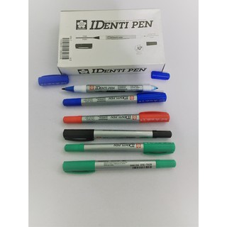 Sakura ปากากาเคมีซากุระ IDENTI PEN ปากกาเขียน ซีดี กันน้ำ 2 หัว