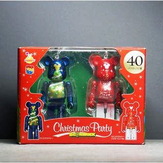 Medicom Christmas Party Unbreakable Bearbricks 40 Be@rbricks set New คริสต์มาส แบร์บริค