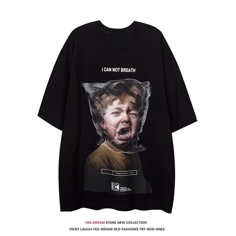 เสื้อยืดแขนสั้น ผ้าฝ้าย ขนาดใหญ่ โอเวอร์ไซซ์ แฟชั่นสําหรับผู้ชาย ไซซ์ S - 7XL