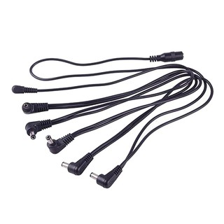 DECEBLE 9V DC 1A 6 Way Guitar Effect Pedal Daisy Chain Power Supply Cable Best