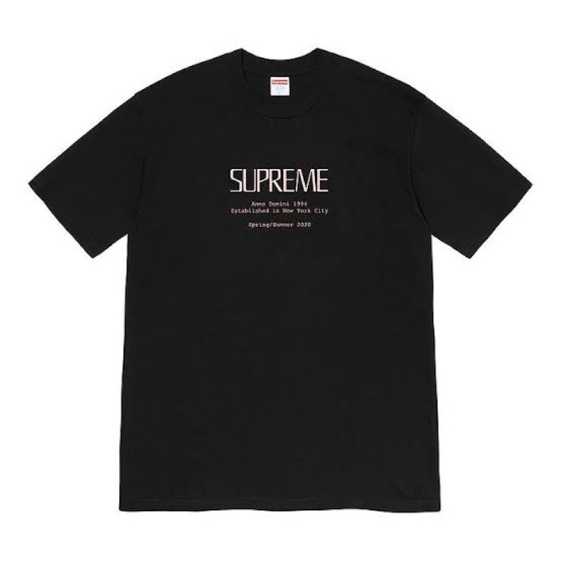 เสื้อยืด Supreme มือ1 ของแท้พร้อมส่ง Anno Domini T-Shirt Black