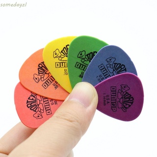 SOMEDAYZL 10pcs Dunlop Guitar Picks Dunlop Series Guitar Plectrum Electric Guitar Parts Gift Triangle 0.5/0.6/0.73/0.88/1.0/1.14mm Picks Accessories Electric Guitar Bass Accessories 6 Kinds Thickness Picks/Multicolor