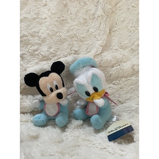 เข็มกลัดมิกกี้เบบี้และโดนัล ดั๊ก Baby Mickey and Donald Duck ป้าย TDR