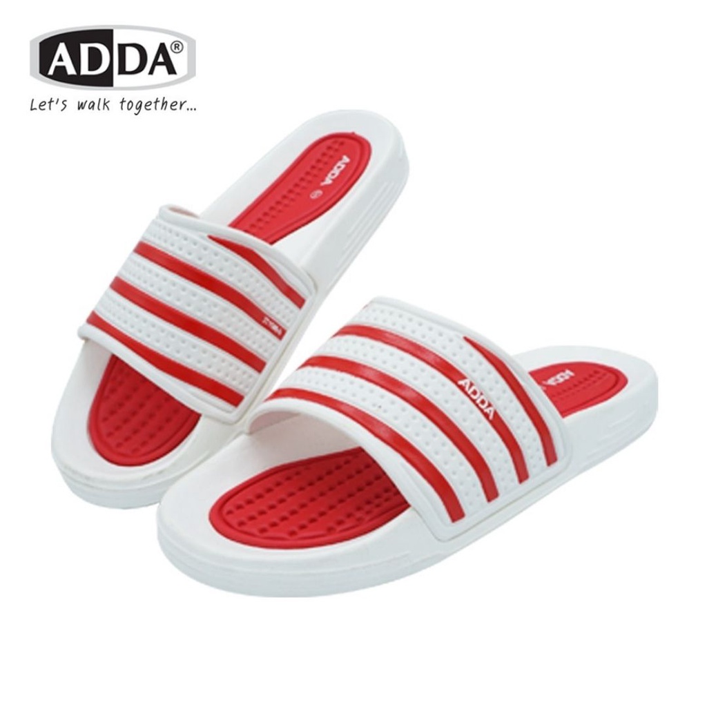 รองเท้าแตะ แบบสวม ลายริ้ว  ADDA (แอดด้า) รุ่น 3T15 ไซส์ 6-9 รุ่นสุดฮิต สีแดง กรม เทา ดำ นุ่ม ใส่สบาย