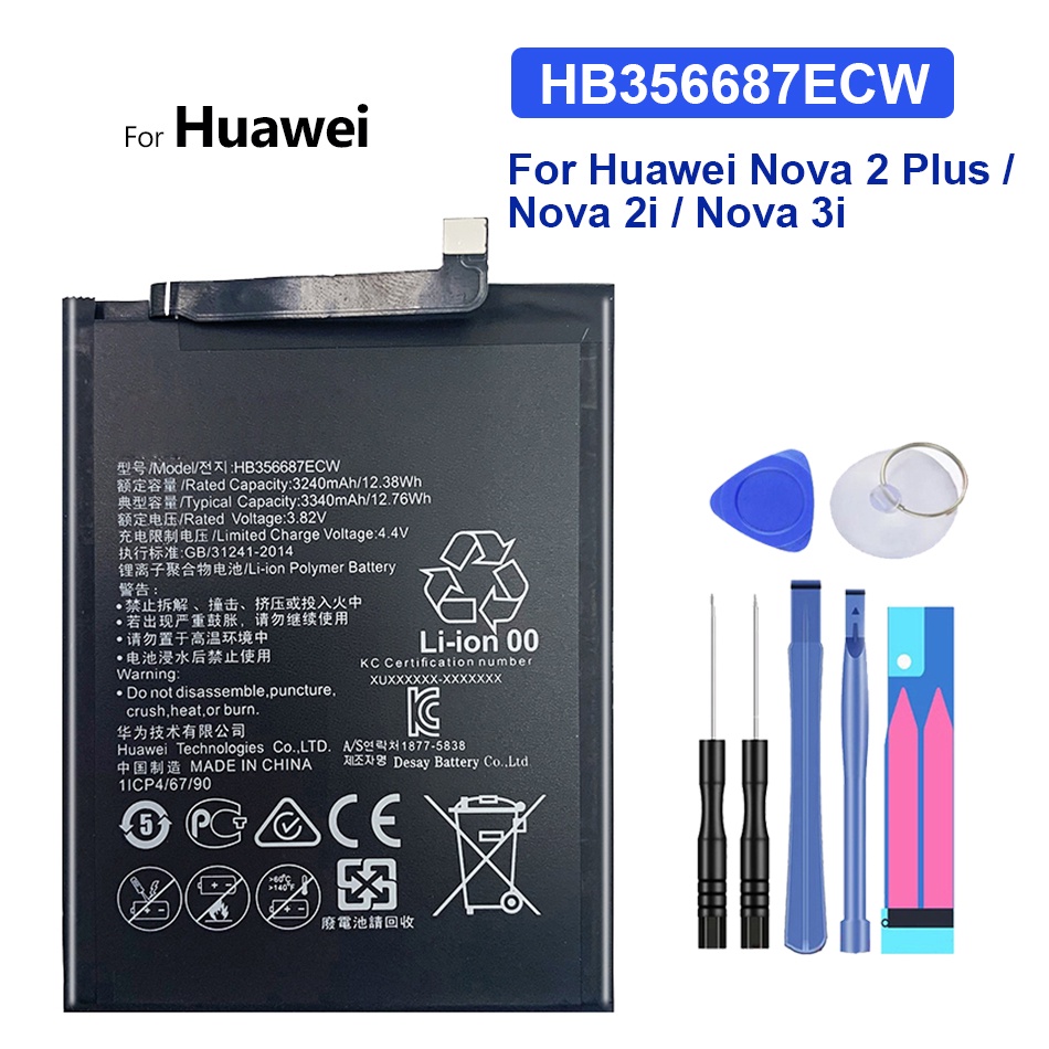 HB356687ECW Battery For Huawei Nova 2 Plus / Nova 2i / Nova 3i / Nova2 Plus / Nova2i / Nova3i  Nova2Plus  Mobile Bateria