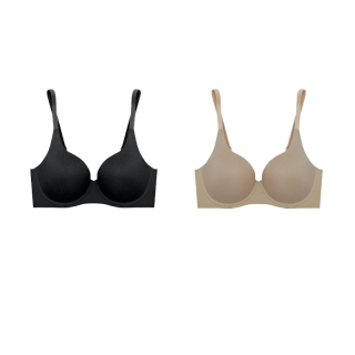 Sabina เสื้อชั้นใน (Set 2 ชิ้น) (มีโครง) รุ่น Perfect Bra รหัส SBD4300BK+SBD4300CD สีดำ/เนื้อเข้ม