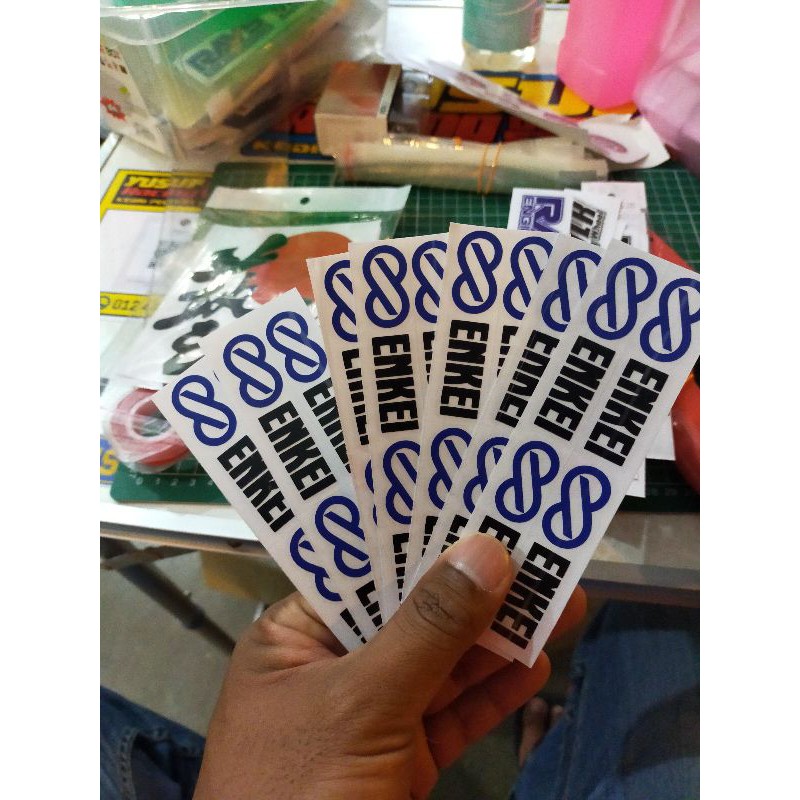 สติ๊กเกอร์ ENKEI ตัด RIM