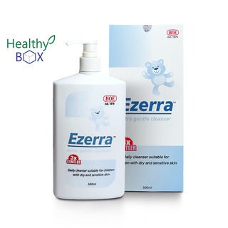 Exp31/01/25 EZERRA Cleanser 500 ml. อาบน้ำล้างหน้า ทารกใช้ได้ (V)