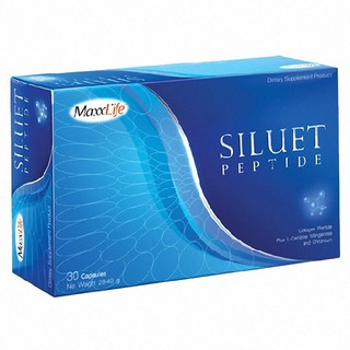 MaxxLife Siluet Peptide แมกไลฟ์ ซีลูเอท เปปไทด์ 30 แคปซูล เผาผลาญก่อนนอน 1กล่อง (11446)