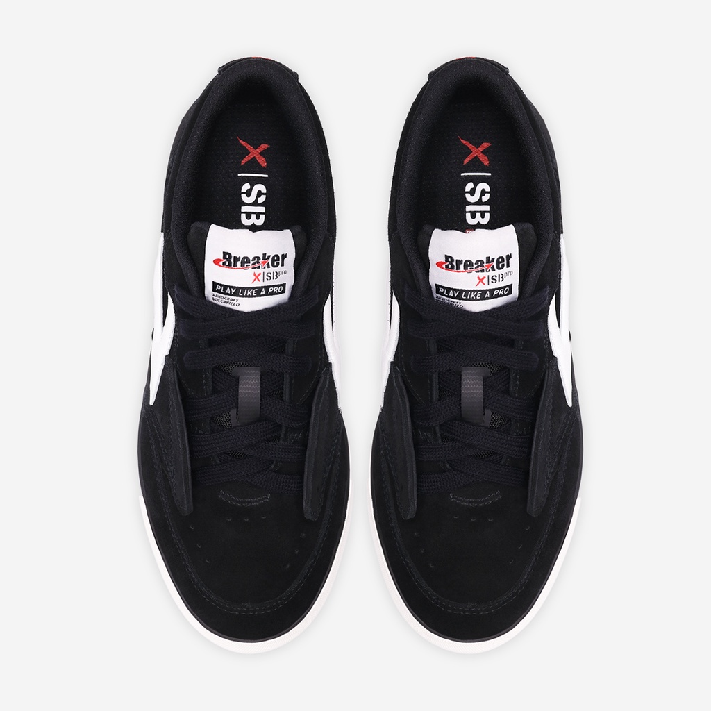 Breaker รุ่น  XSB-PRO Suede รองเท้าผ้าใบเบรกเกอร์สนึกเกอร์สีดำ Size 37-47