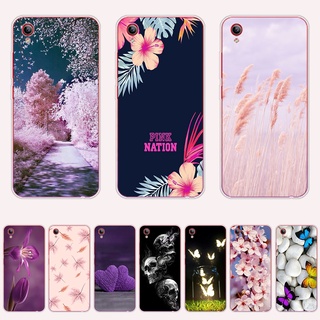 A26 เคสโทรศัพท์ซิลิโคน แบบนิ่ม พิมพ์ลายธีมสีดํา สีชมพู กันกระแทก สําหรับ Vivo y1s y31 2015 y51 2015 y90 y91c