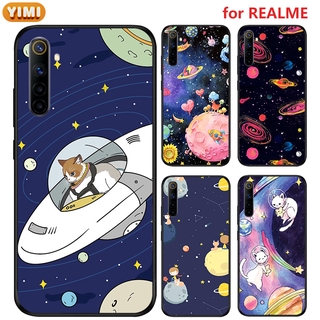 เคส Realme 5 5S 5I 6I 2 Pro 4G 5G  7 6 7i C17 Pro 4G 5G  โทรศัพท์ ลายการ์ตูนอวกาศ สําหรับ