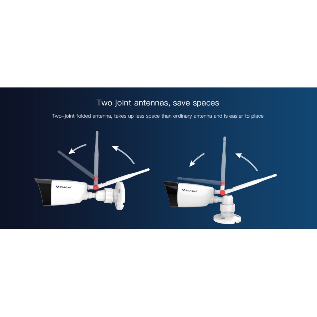 VStarcam CS55 1296P Outdoor IP Camera กล้องวงจรปิดไร้สาย กล้องนอกบ้าน 3.0ล้านพิกเซล