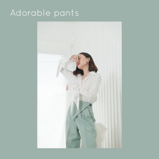 Adorable pants กางเกงขายาว ดีเทลช่วงเอว