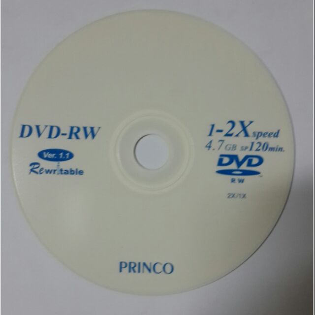 แผ่นเปล่า​ DVD -​RW  4.7 GB​ Princo
