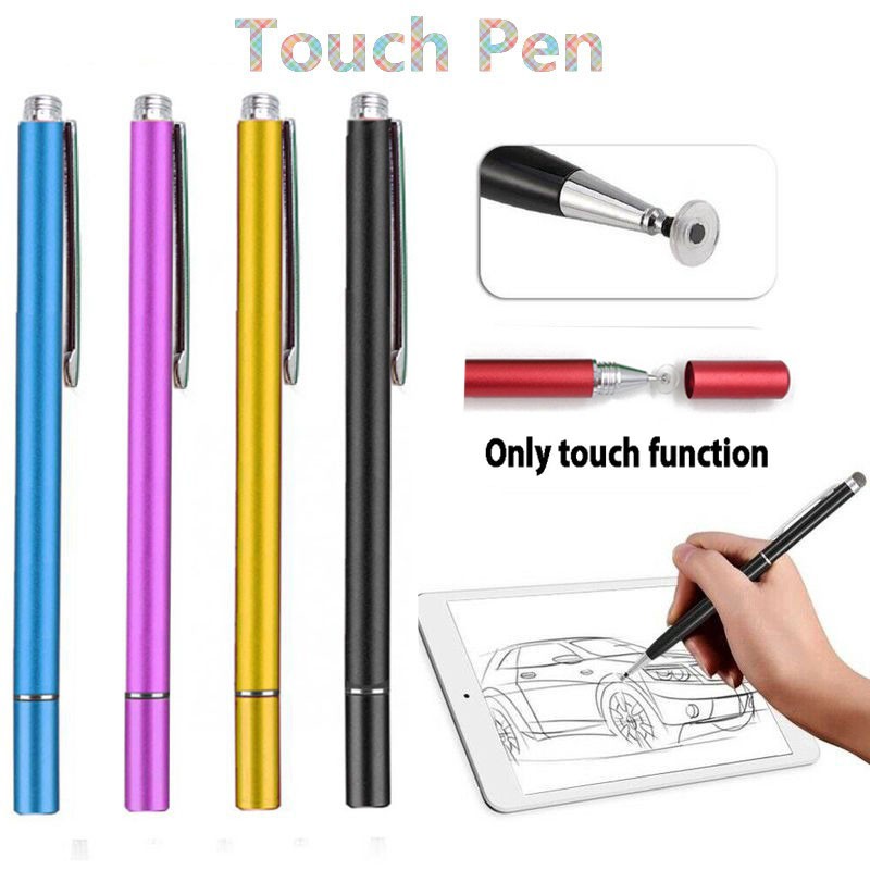 2 in1 ปากกาทัชสกรีน สไตลัส ปากกาแท็บเล็ต วาดภาพ หน้าจอ Capacitive Caneta ปากกาสัมผัส สําหรับโทรศัพท์มือถือ Android สมาร์ทโฟน