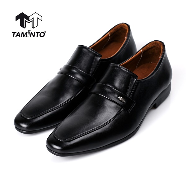 ส่งฟรี! Taminto รองเท้าหนังแท้ ผู้ชาย แบบสวม Loafers หัวแหลม ทรงเพรียว ทำงาน / ออกงาน เบา B3615