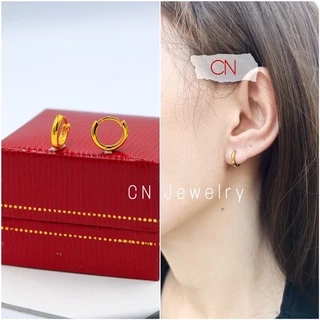 🔥มาใหม่🔥ต่างหูห่วงมินิมอล 7mm 👑รุ่นX-01 1คู่ CN Jewelry earing ต่างหูเกาหลี ตุ้มหู ต่างหูแฟชั่น ต่างหูทอง