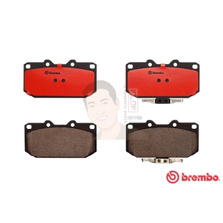 P56 025C ผ้าเบรก F (แท้ BREMBO รุ่น Ceramic) NISSAN สกายไลน์ (4 Pot) SKYLINE R32 R33 ปี1989-1998 /NISSAN 300 ZX Fairl...