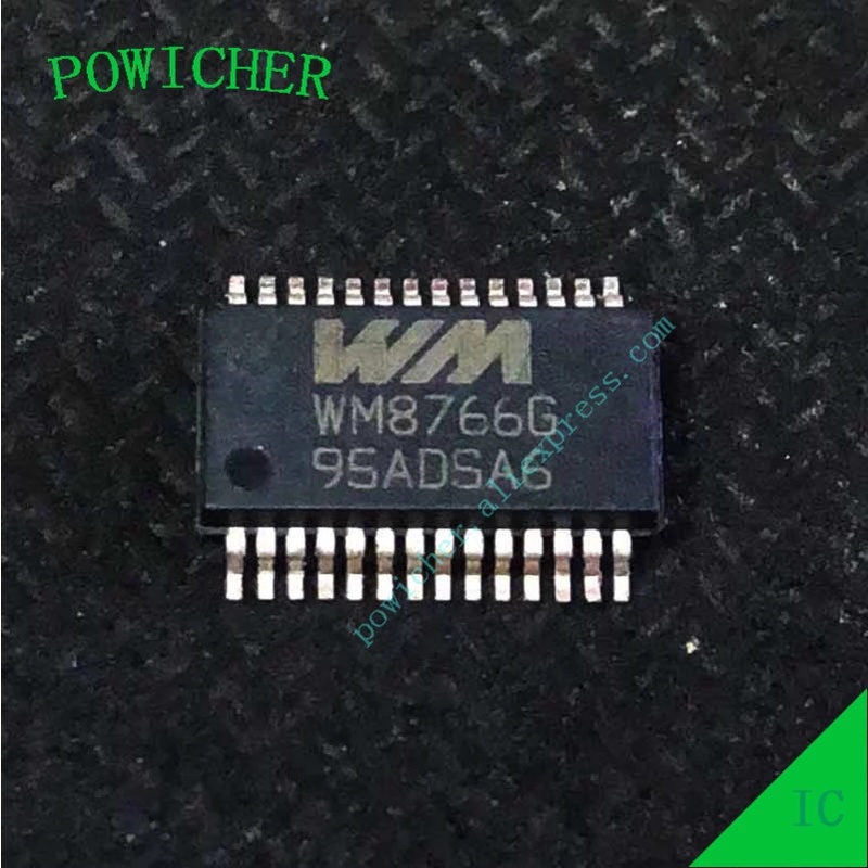 2 ชิ้น WM8766GEDS/V WM8766G WM8766 SSOP28 ใหม่บน