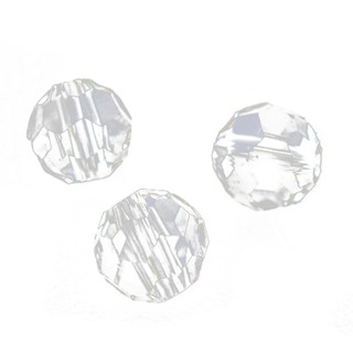 ลูกปัดคริสตัล Quartz faceted Round 6 มม. 100 ชิ้น