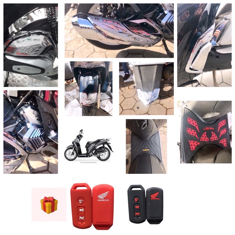 ครอบแต่ง sh 2025-2020 chrome sh 125,sh 150,sh160