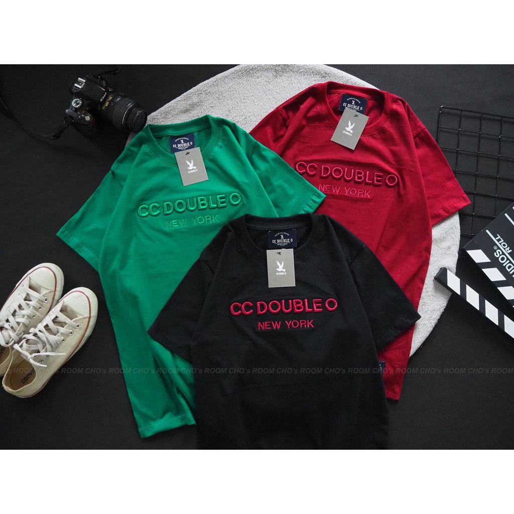 เสื้อยืดงานปัก-งานป้าย  ปักนูน CC-OO Cotton 100% (SMLXL) ใส่ได้ชาย/หญิง No.42 – โปรปัง