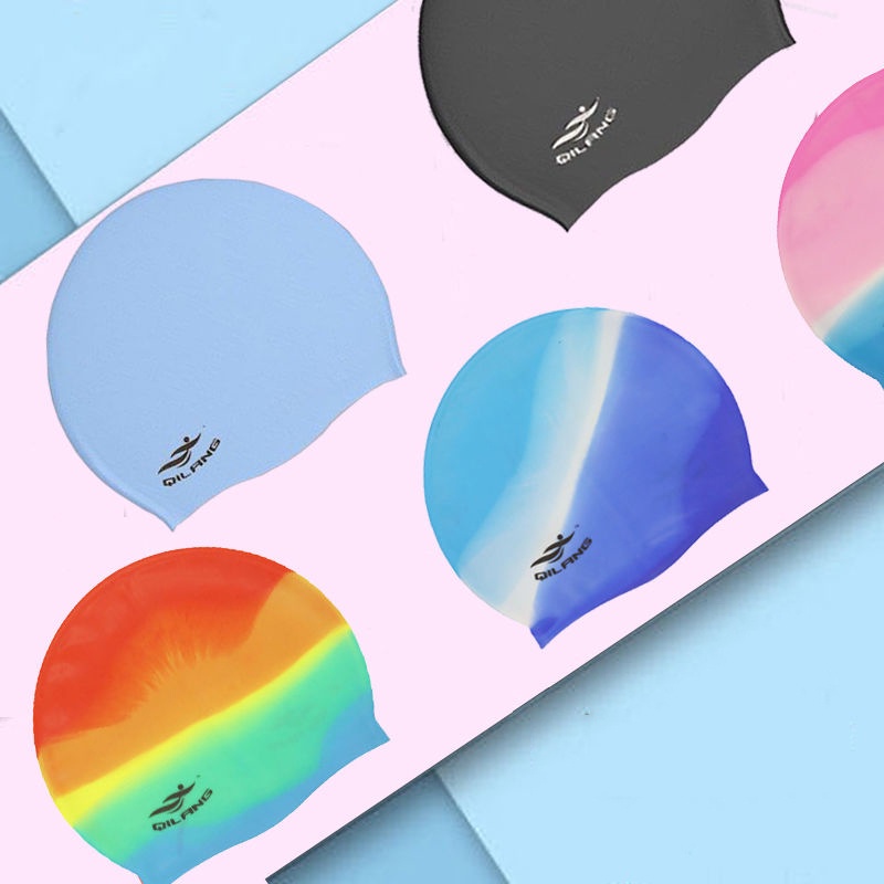 หมวกว่ายน้ําซิลิโคน ป้องกันหู ขนาดใหญ่ กันน้ํา เหมาะกับของขวัญ สําหรับผู้ใหญ่ GG288