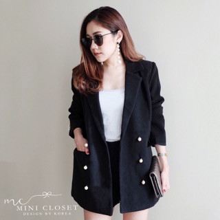 Glam Blazer with Pearl