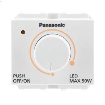 สวิตช์หรี่ไฟ LED Dimmer switch PANASONIC WEG57912สีขาว/WEG57912Hสีเทา สำหรับหลอด led ดีมได้
