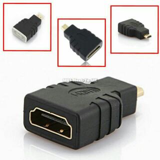 Micro HDMI male to HDMI / Mini HDMI to HDMI Female Adapter