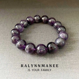 ข้อมือหินอเมทิสต์ ( Amethyst )  ร้อยด้วยไหมยืด แถมไหมยืดและลวดนำร้อย ขอชมรูปถ่ายสินกค้าก่อนได้ค่ะ