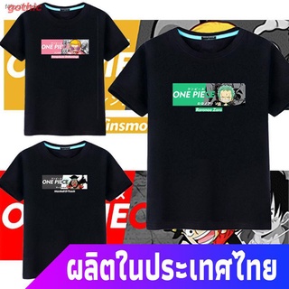 gothic เสือยืดผู้ชาย เสื้อบอดี้โ เสื้อยืดอนิเมะAnime T-shirtแขนสั้น One Piece ผู้ชาย 2019 ฤดูร้อนอะนิเมะอุปกรณ์ต่อพ่วง L