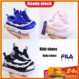 140fila รองเท้าผ้าใบ รองเท้าวิ่ง สลิปออน ผ้าตาข่าย นุ่ม สําหรับเด็กผู้ชาย เด็กผู้หญิง