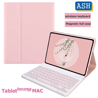 Ash เคสหนัง พร้อมคีย์บอร์ดไร้สาย สําหรับ Huawei Mediapad M5 10 10.8 Mediapad T5 M5 Lite 10.1 Matepad 11 10.4 Pro 10.8 T10S T10 Honor Pad V6 V7 Pro