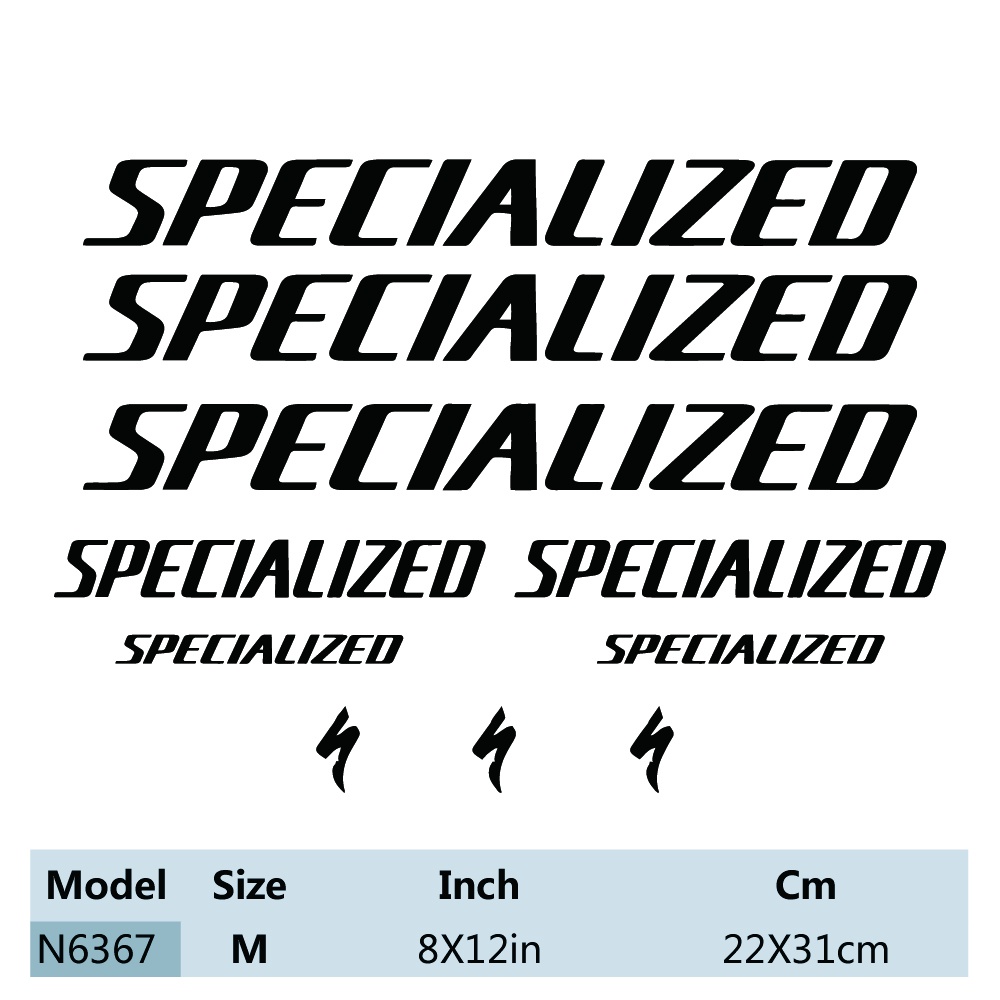 SPECIALIZED LIT18 ปริมาณสูง Decals สติกเกอร์สําหรับจักรยานเสือภูเขาจักรยานสติกเกอร์ขี่จักรยานสําหรับกรอบ Décor ราคา ถูกที่สุด ดีลบีเคเค แกลเลอรีภาพที่ 2