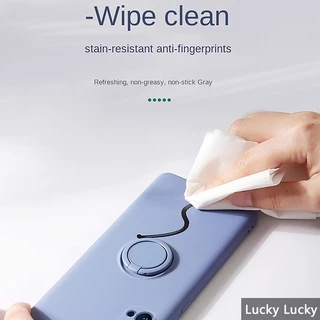 เคส Samsung Note9 ป้องกันกล้องเต็มรูปแบบซิลิโคนเหลวเคสกันกระแทกที่ใส่แหวนแม่เหล็กยืนเชือกเส้นเล็ก Samsung Galaxy Note 10 20 Ultra
