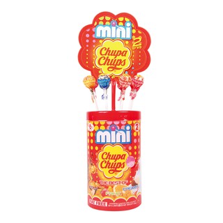 ลูกอม จูปาจุ๊ปส์ มินิอมยิ้ม ขนาด 6กรัม จำนวน50เม็ด CHUPA CHUPS MINI CANDY