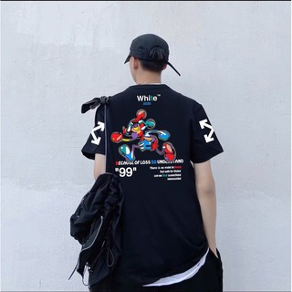 เสื้อยืดoff white x mickey mouse 99" งานสกรีนเนี๊ยบสวย 👉🏻เลื่อนดูงานจริง