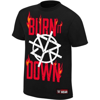 ❇▨Wwe Seth Rollins Burn It Down 100% Cotton Mens T-Shirt Birthday Gift